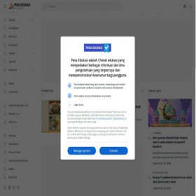 Скриншот главной страницы сайта penaeducasi.blogspot.com