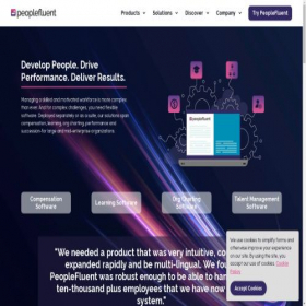 Скриншот главной страницы сайта peoplefluent.com