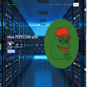Скриншот главной страницы сайта pepeminer24.space