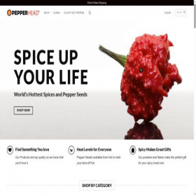 Скриншот главной страницы сайта pepperhead.com