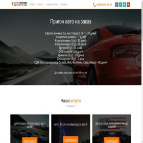 Скриншот главной страницы сайта peppermotors.ru