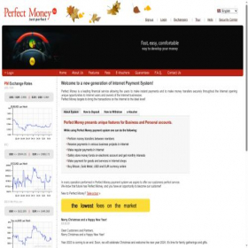 Скриншот главной страницы сайта perfecrtmoney.com