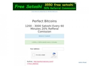 Скриншот главной страницы сайта perfect-bitcoins.com