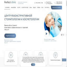 Скриншот главной страницы сайта perfectstom.ru