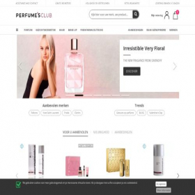Скриншот главной страницы сайта perfumesclub.nl
