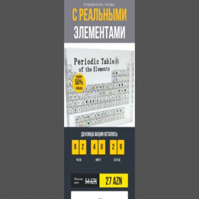 Скриншот главной страницы сайта periodictable.galleriaaz.store