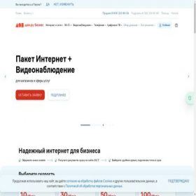 Скриншот главной страницы сайта perm.b2b.domru.ru