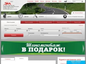 Скриншот главной страницы сайта perm.sa.ru