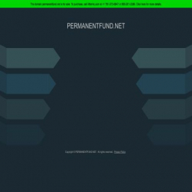 Скриншот главной страницы сайта permanentfund.net