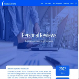 Скриншот главной страницы сайта personal-reviews.com