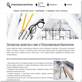 Скриншот главной страницы сайта petropavlovsk-expert.ru