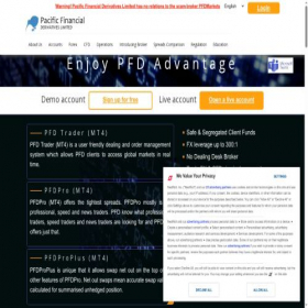 Скриншот главной страницы сайта pfd-nz.com