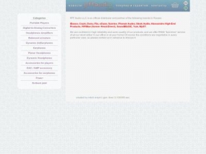 Скриншот главной страницы сайта pffaudio.com