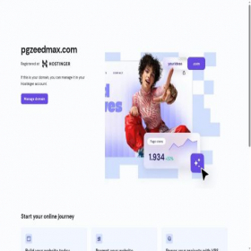 Скриншот главной страницы сайта pgzeedmax.com