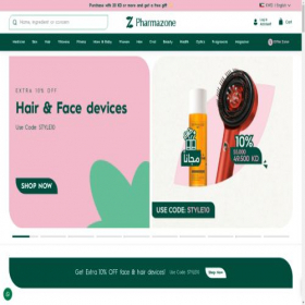 Скриншот главной страницы сайта pharmazone.com