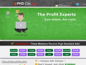 Скриншот главной страницы сайта phdclix.com