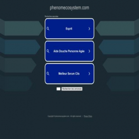 Скриншот главной страницы сайта phenomecosystem.com