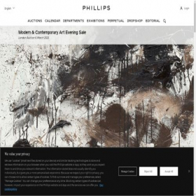 Скриншот главной страницы сайта phillips.com