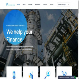 Скриншот главной страницы сайта phinace.com