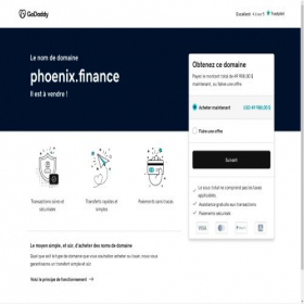 Скриншот главной страницы сайта phoenix.finance
