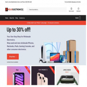 Скриншот главной страницы сайта pholixelectronics.com
