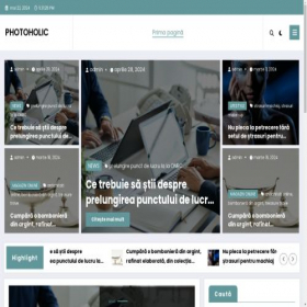 Скриншот главной страницы сайта photoholic24.com