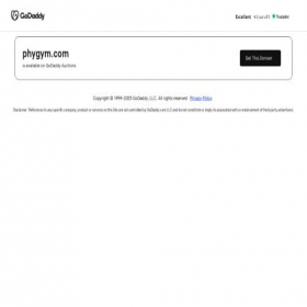 Скриншот главной страницы сайта phygym.com