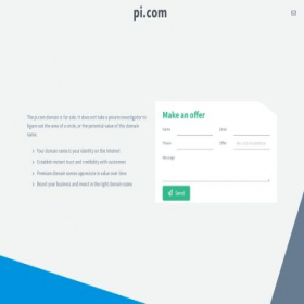 Скриншот главной страницы сайта pi.com