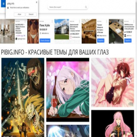 Скриншот главной страницы сайта pibig.info