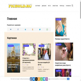 Скриншот главной страницы сайта pichold.ru