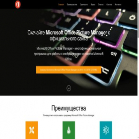 Скриншот главной страницы сайта picturemanager.ru