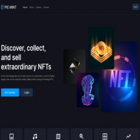 Скриншот главной страницы сайта piemintnft.com