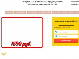 Скриншот главной страницы сайта pilochki-scholl.ru