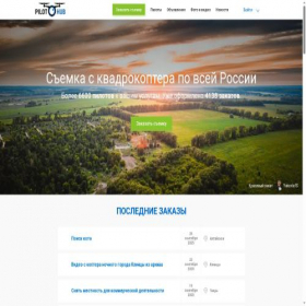 Скриншот главной страницы сайта pilothub.ru