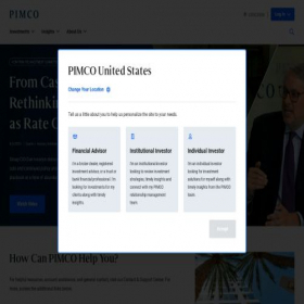 Скриншот главной страницы сайта pimco.com
