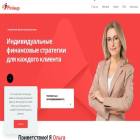 Скриншот главной страницы сайта pinisup.com