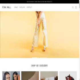 Скриншот главной страницы сайта pinkmall.site