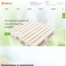 Скриншот главной страницы сайта pinoccio-group.com