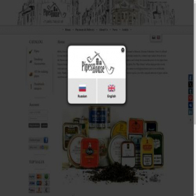 Скриншот главной страницы сайта pipeshouse.com