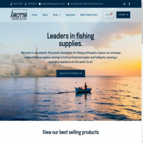 Скриншот главной страницы сайта pirottafishingcentre.com.mt