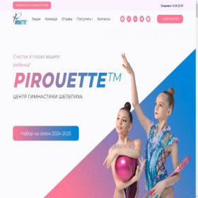 Скриншот главной страницы сайта pirouette-hm.ru