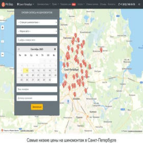 Скриншот главной страницы сайта pit-stops.ru