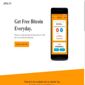 Скриншот главной страницы сайта pitacoin.app