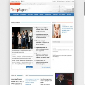 Скриншот главной страницы сайта piterburger.ru