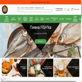 Скриншот главной страницы сайта pivnafishka.com