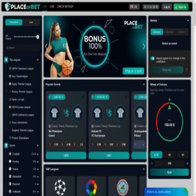 Скриншот главной страницы сайта placeofbet.com