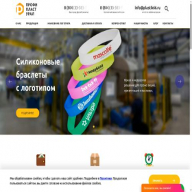 Скриншот главной страницы сайта plastik66.ru