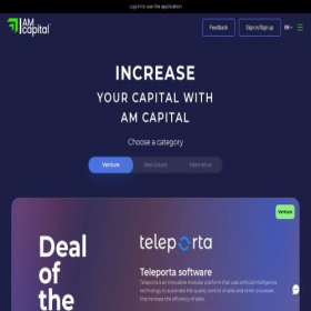 Скриншот главной страницы сайта platform.amcapital.pro