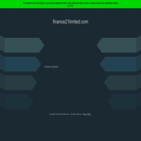 Скриншот главной страницы сайта platform.finance21limited.com