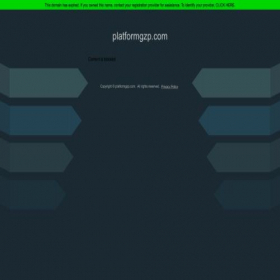 Скриншот главной страницы сайта platformgzp.com
